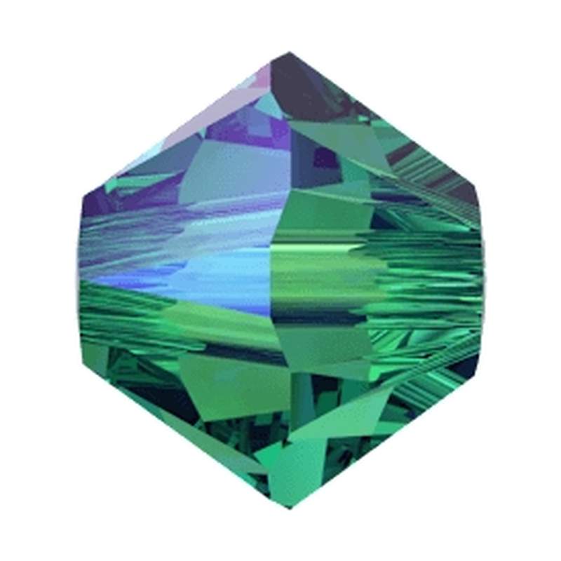 Swarovski Crystal Beads 5328 4 mm Blue Zircon Shimmer 2X