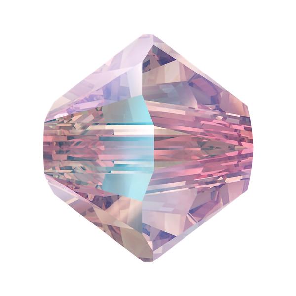 Swarovski Crystal Beads 5328 4 mm Light Rose Shimmer 2X