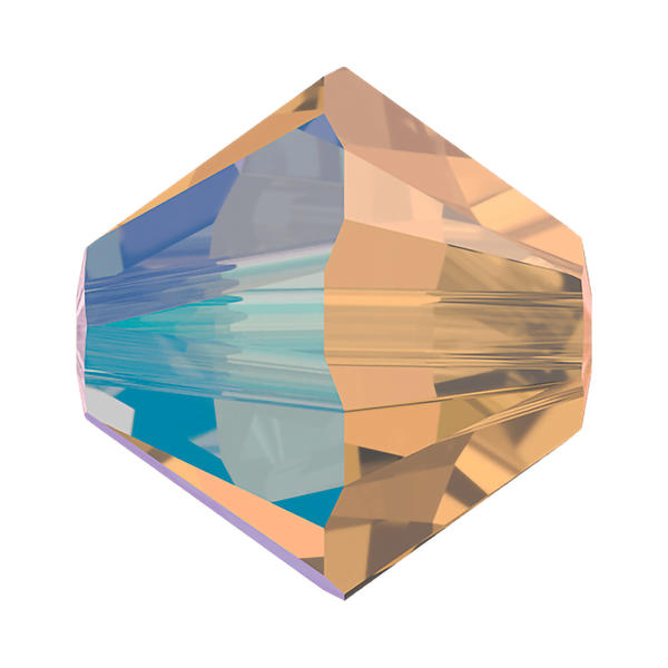 Swarovski Crystal Beads 5328 5 mm Light Colorado Topaz Shimmer