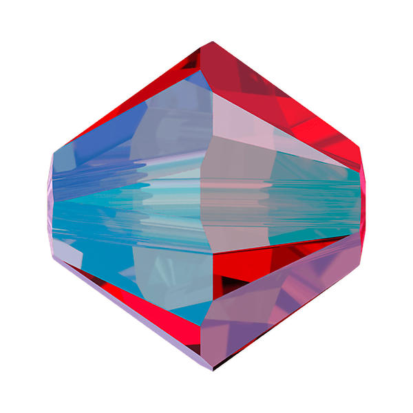 Swarovski Crystal Beads 5328 5 mm Light Siam Shimmer 2X
