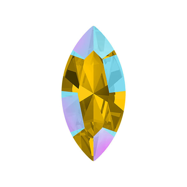 Swarovski Fancy Stones 4228 8 x 4 mm Light Topaz Shimmer F