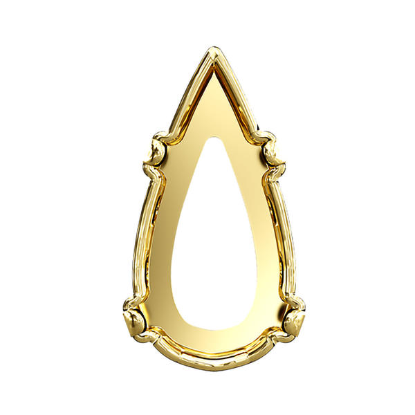 Swarovski Fancy Stone Settings 4322/S 10 x 5 mm Gold 3PH2O3