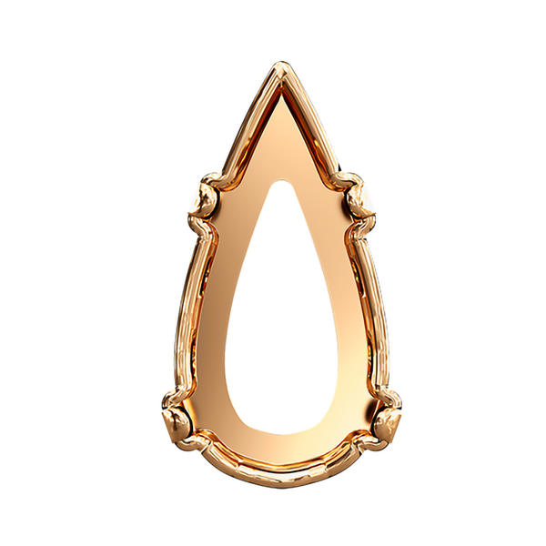 Swarovski Fancy Stone Settings 4322/S 10 x 5 mm Brass 3PH2OZ