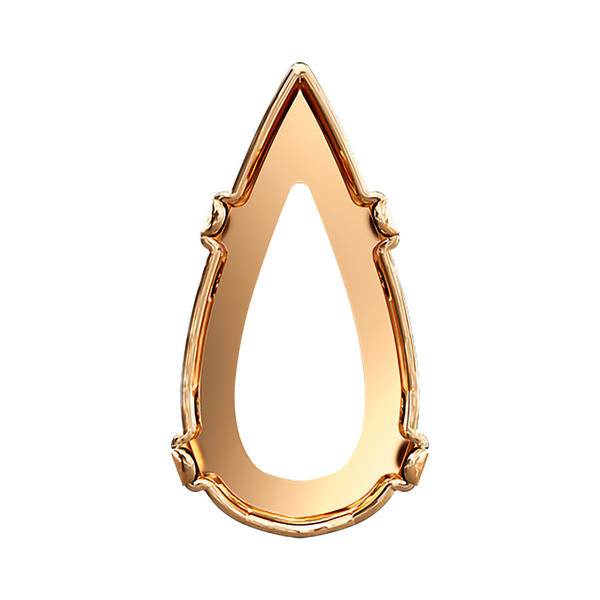 Swarovski Fancy Stone Settings 4322/S 14 x 7 mm Brass 3PH2OZ