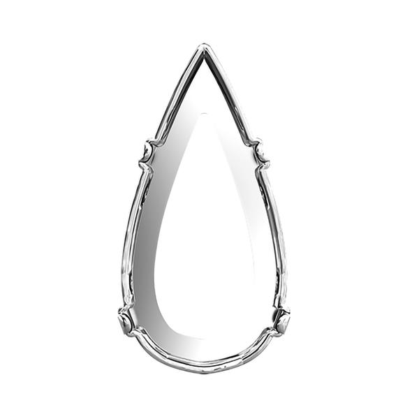 Swarovski Fancy Stone Settings 4322/S 18 x 9 mm Rhodium 3PH2OH