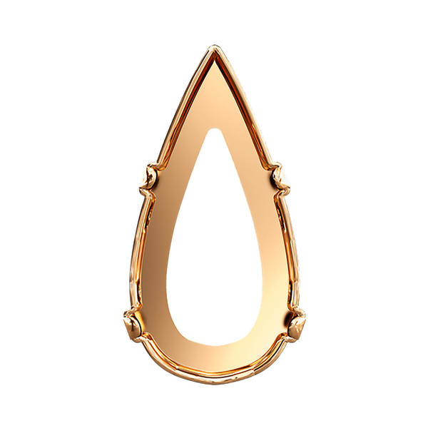 Swarovski Fancy Stone Settings 4322/S 22 x 11 mm Brass 3PH2OZ
