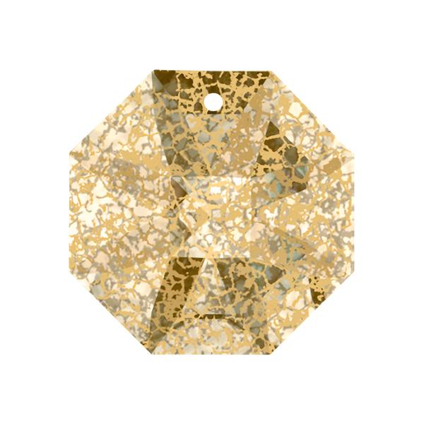 Swarovski Lighting Crystals 8115 14 mm Crystal Golden Patina