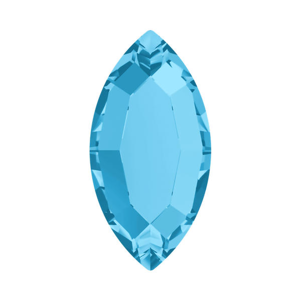 Swarovski Flatback Crystals 2200 8 x 4 mm Aquamarine F