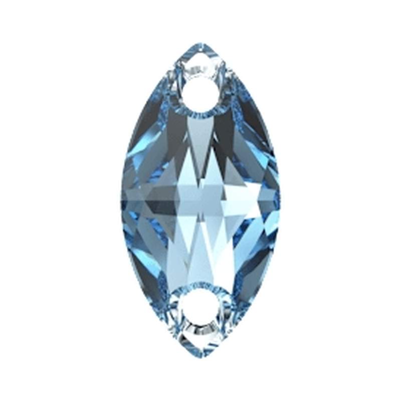 Swarovski Sew-on Crystals 3223 12 x 6 mm Aquamarine F