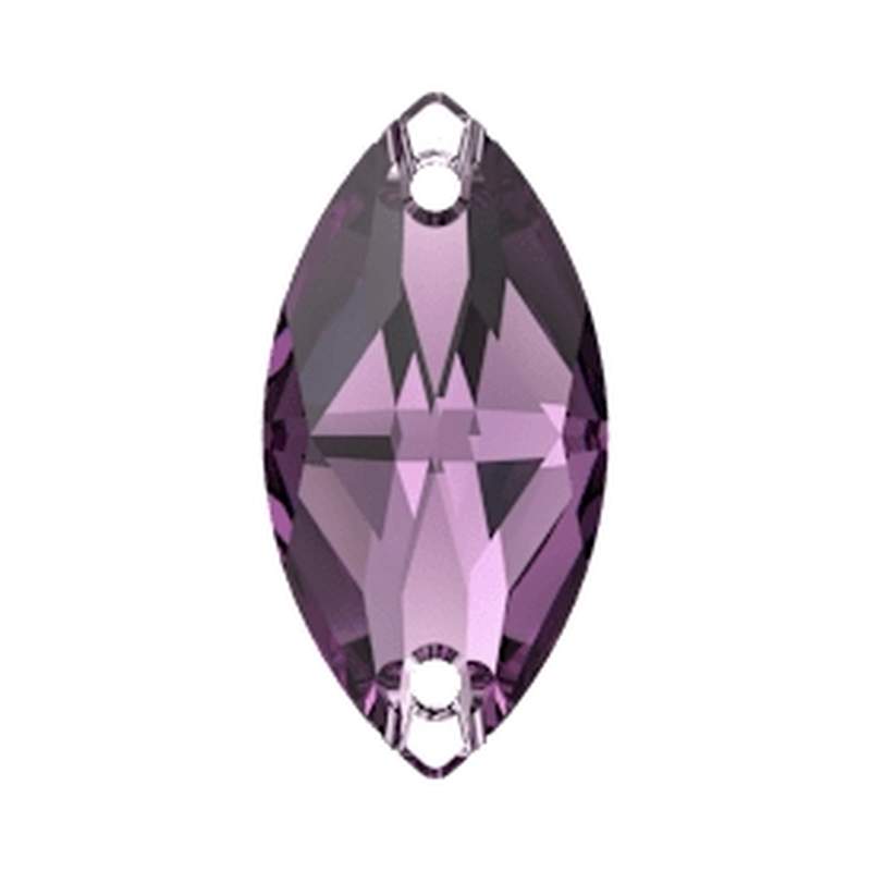 Swarovski Sew-on Crystals 3223 18 x 9 mm Amethyst F