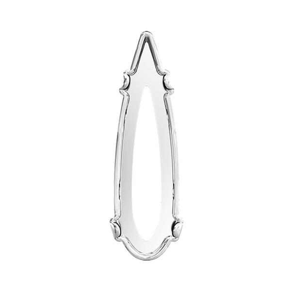Swarovski Fancy Stone Settings 4331/S 15 mm Rhodium 3PH2OH