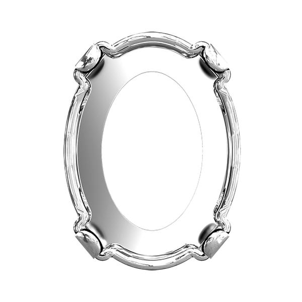 Swarovski Fancy Stone Settings 4122/S 8 x 6 mm Rhodium 3PH2OH
