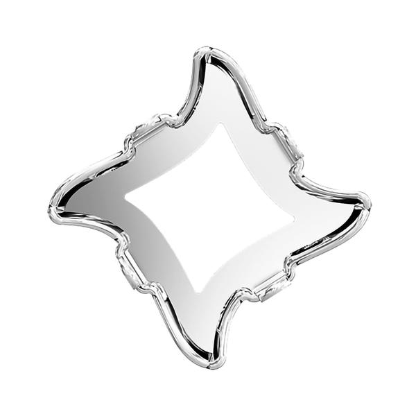 Swarovski Fancy Stone Settings 4485/S 6 mm Rhodium 3PH2OH