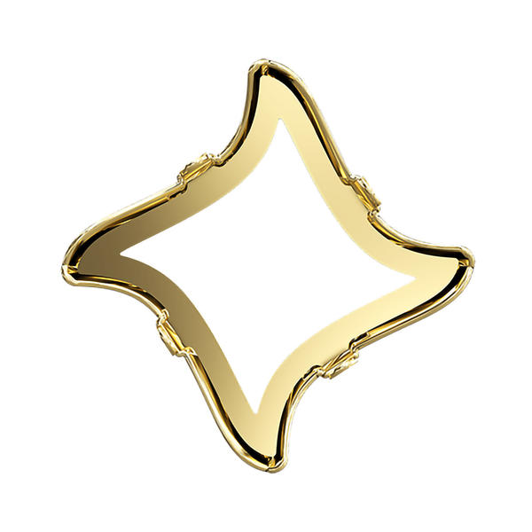 Swarovski Fancy Stone Settings 4485/S 17 mm Gold 3PH2O3