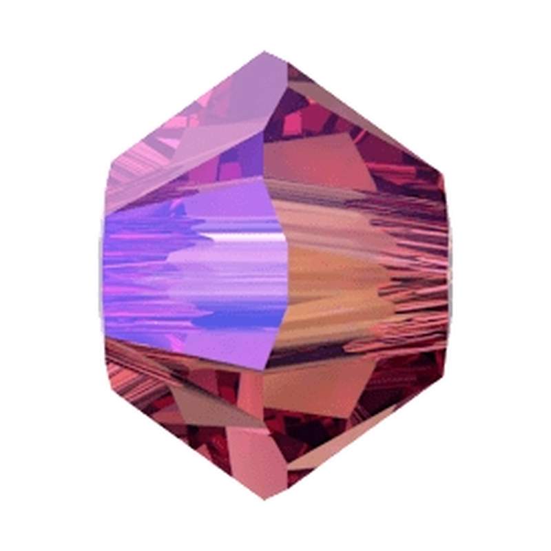Swarovski Crystal Beads 5328 3 mm Fuchsia Shimmer 2X
