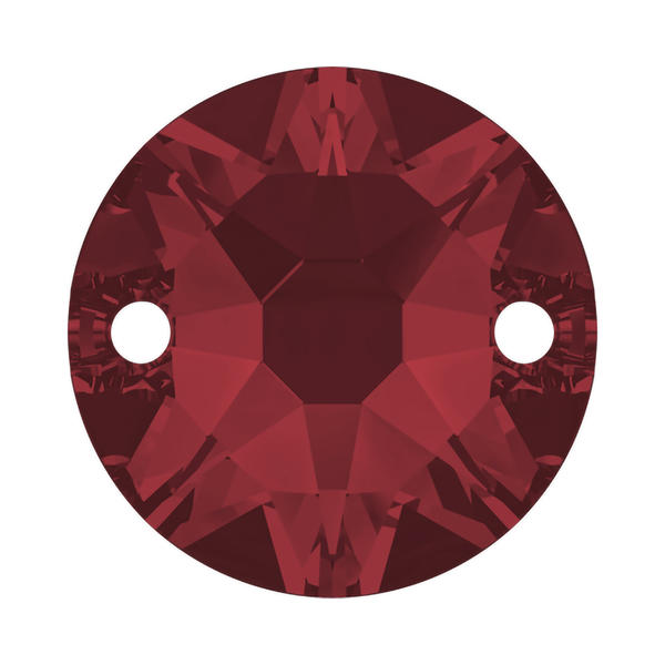 Swarovski Sew-on Crystals 3288 8 mm Scarlet F