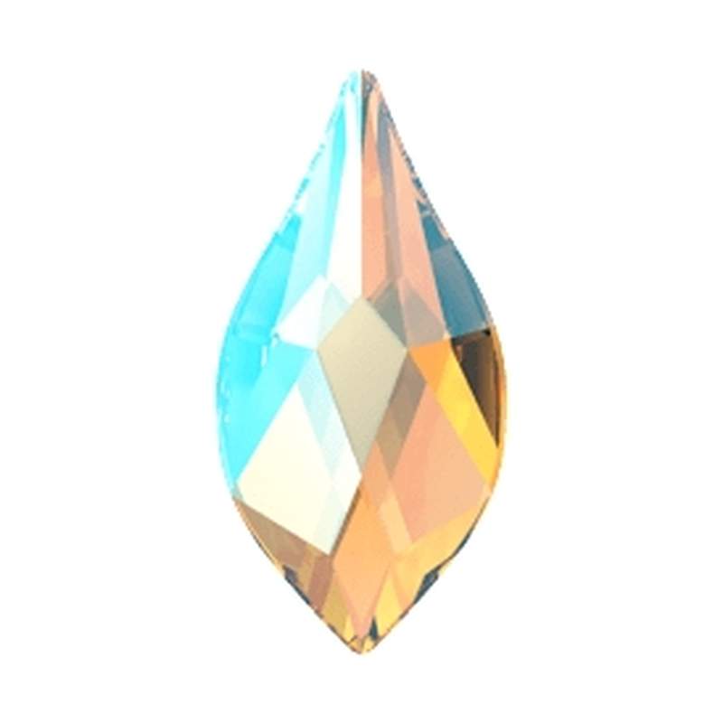 Swarovski Flatback Crystals 2205 10 mm Light Topaz Shimmer F