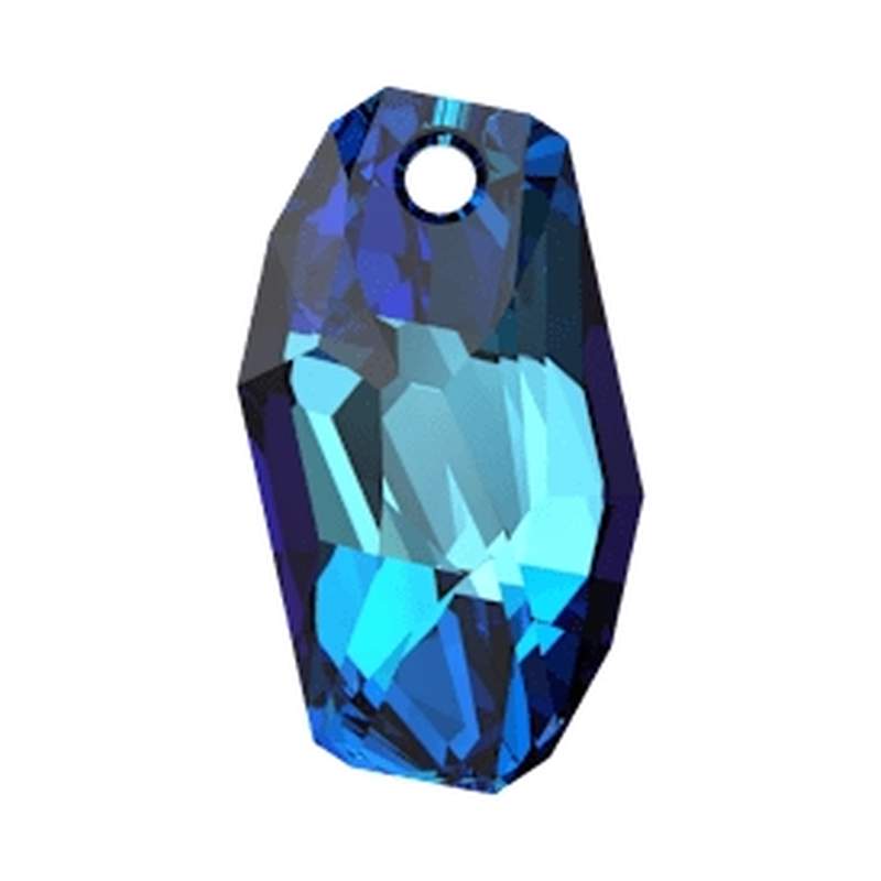 Swarovski Crystal Pendants 6673 28 mm Crystal Bermuda Blue