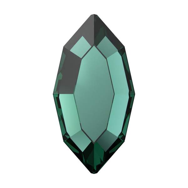 Swarovski Flatback Crystals 2200 4 x 2 mm Emerald F