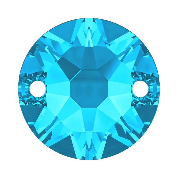 Swarovski Sew-on Crystals 3288 8 mm Aquamarine F