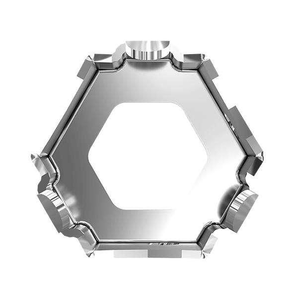Swarovski Fancy Stone Settings 4699/S 6 x 6,9 mm Rhodium 3PH2OH