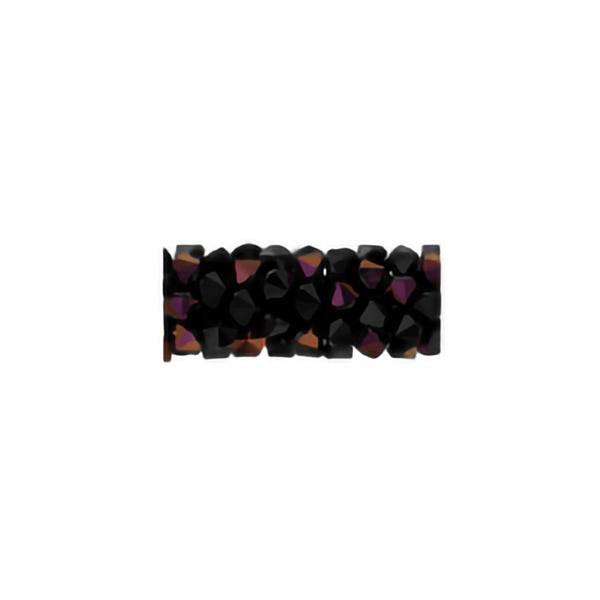 Swarovski Crystal Beads 5951 15 mm Jet Astral Pink