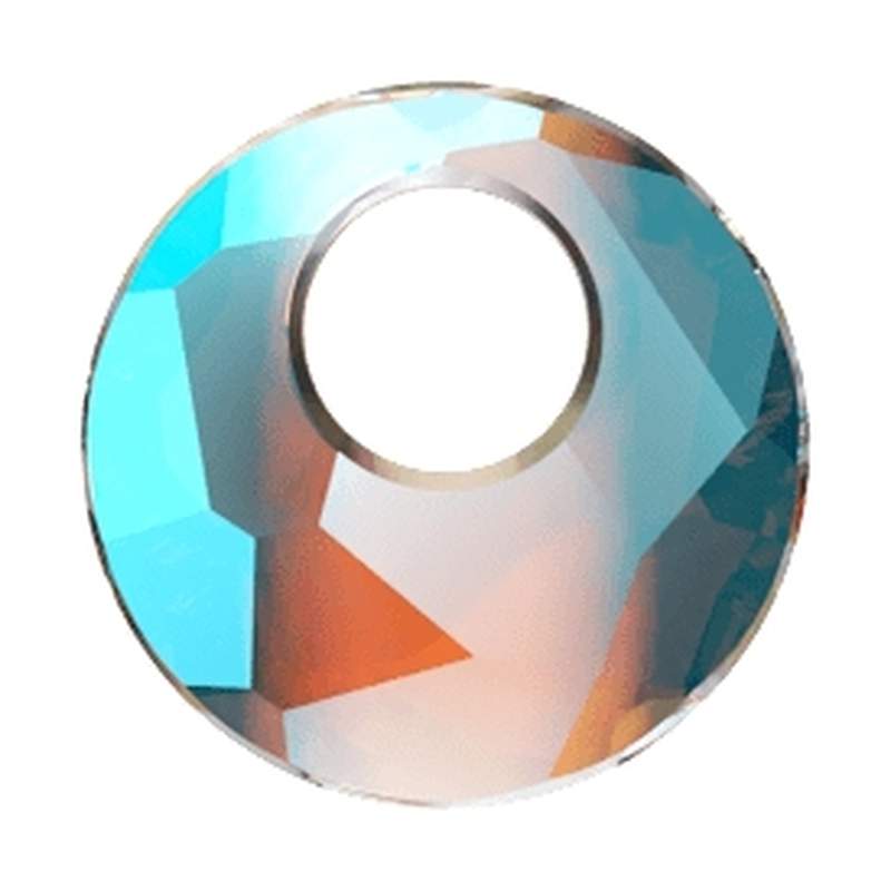Swarovski Crystal Pendants 6041 28 mm Crystal Blue AB