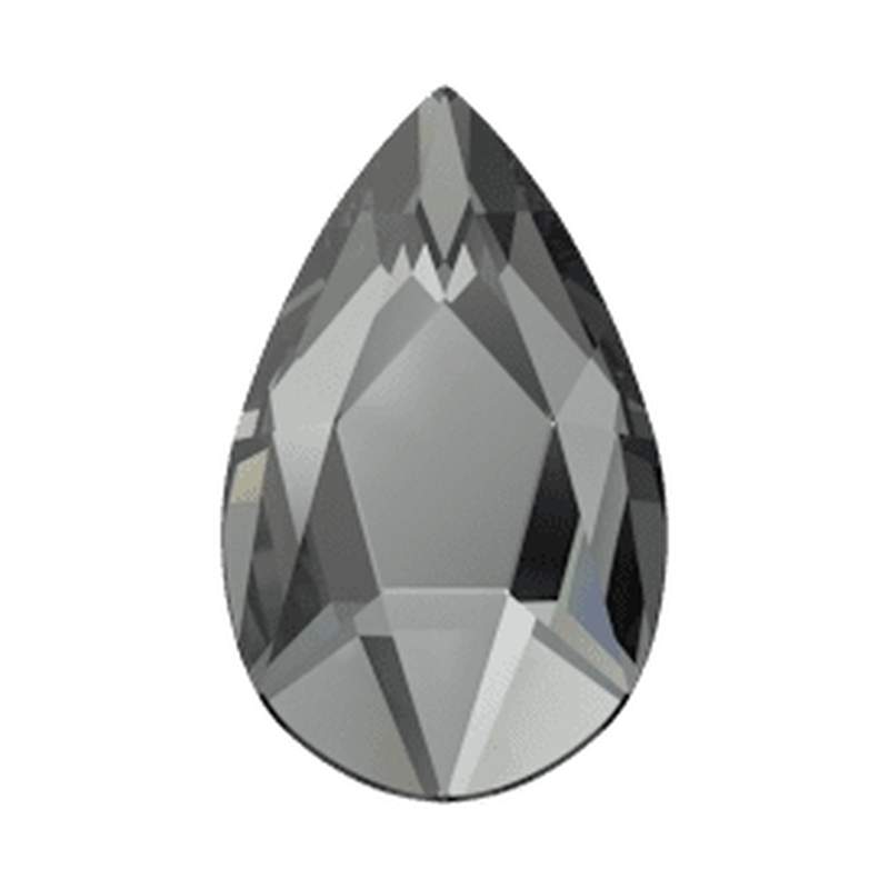 Swarovski Flatback Crystals 2303 8 x 5 mm Crystal Silver Night F