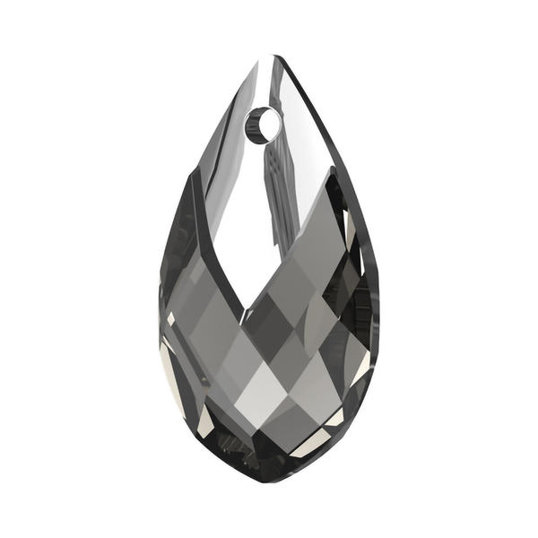 Swarovski Crystal Pendants 6565 22 mm Black Diamond Light Chrome Z MCI