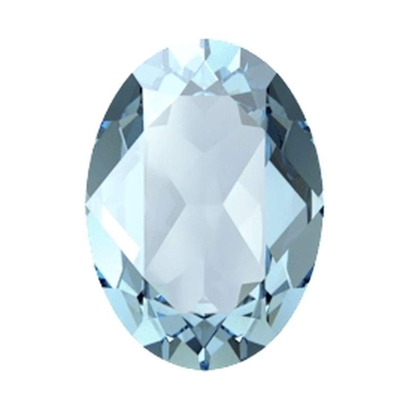 Swarovski Fancy Stones 4120 14 x 10 mm Aquamarine DT Light