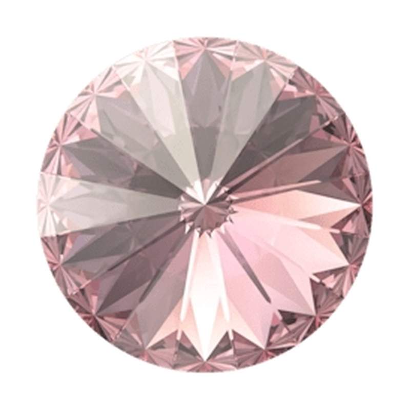 Swarovski Round Stones 1122 12 mm Light Rose Moonlight F