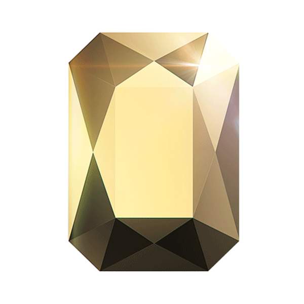Swarovski Flatback Crystals 2602 8 x 5,5 mm Crystal Aurum F