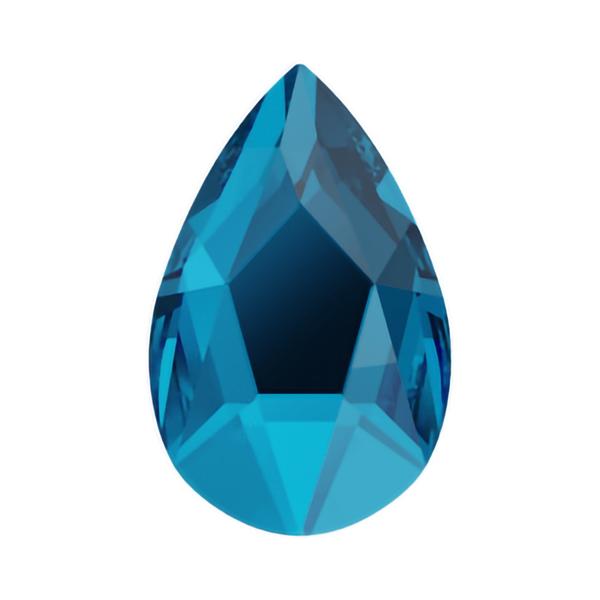 Swarovski Flatback Crystals 2303 14 x 9 mm Capri Blue F
