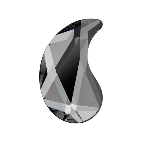 Swarovski Hotfix Crystals 2364 10 x 6 mm Crystal Silver Night M HF
