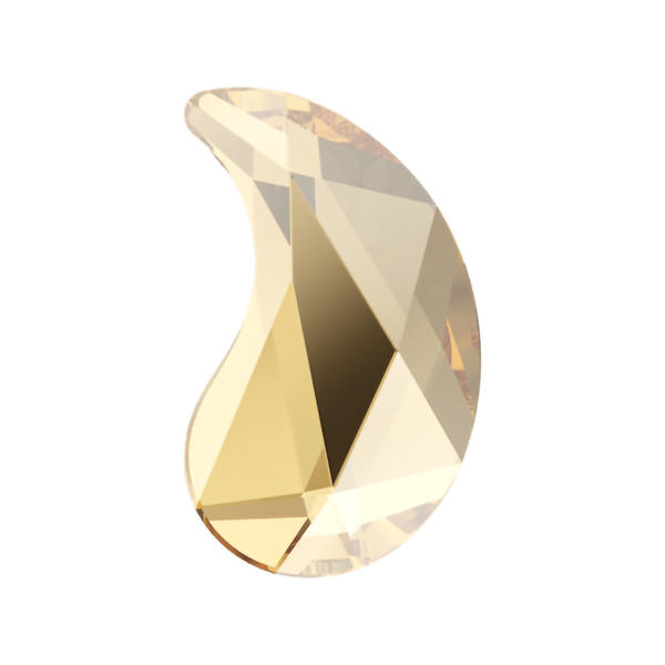 Swarovski Flatback Crystals 2365 10 x 6 mm Crystal Golden Shadow F