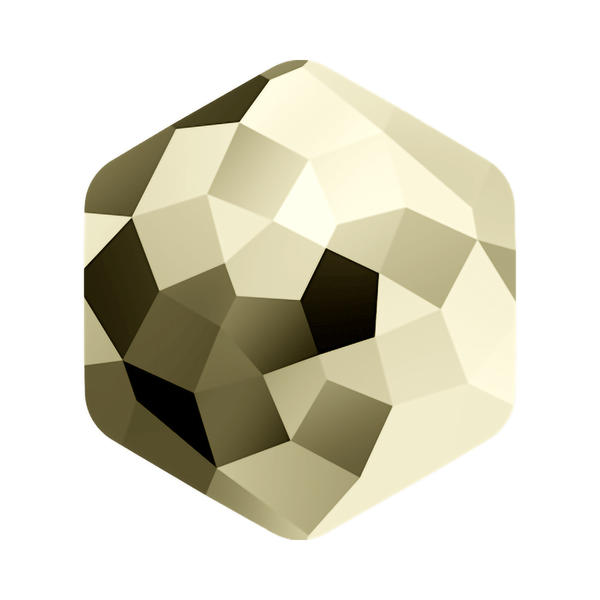 Swarovski Fancy Stones 4683 14 x 15,8 mm Crystal Metallic Light Gold F