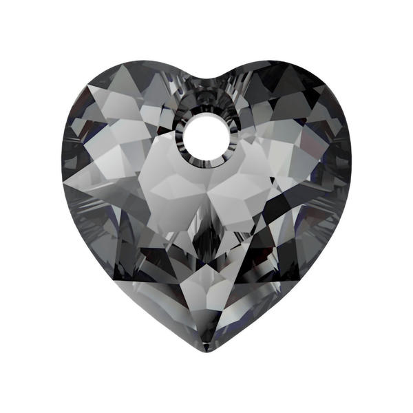 Swarovski Crystal Pendants 6432 8 mm Crystal Silver Night