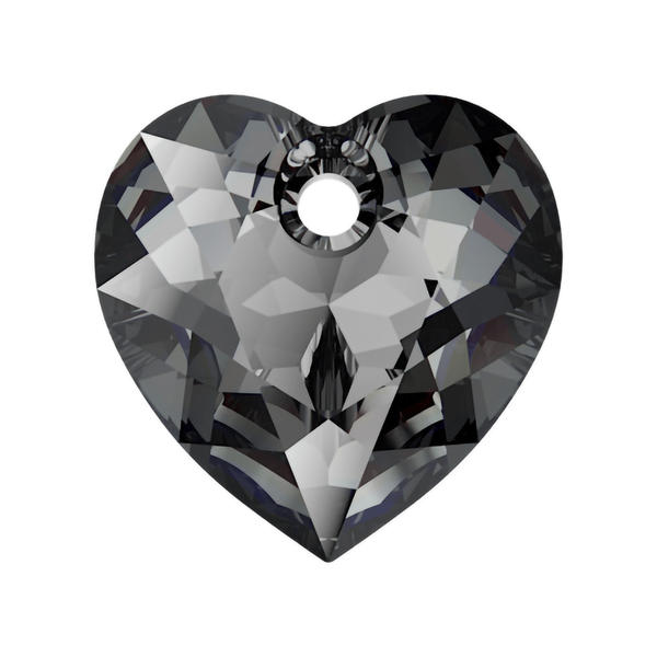 Swarovski Crystal Pendants 6432 10,5 mm Crystal Silver Night