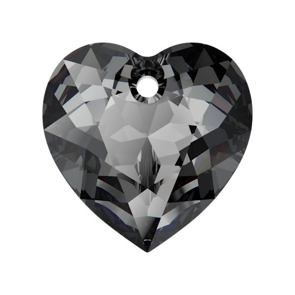 Swarovski Crystal Pendants 6432 14,5 mm Crystal Silver Night