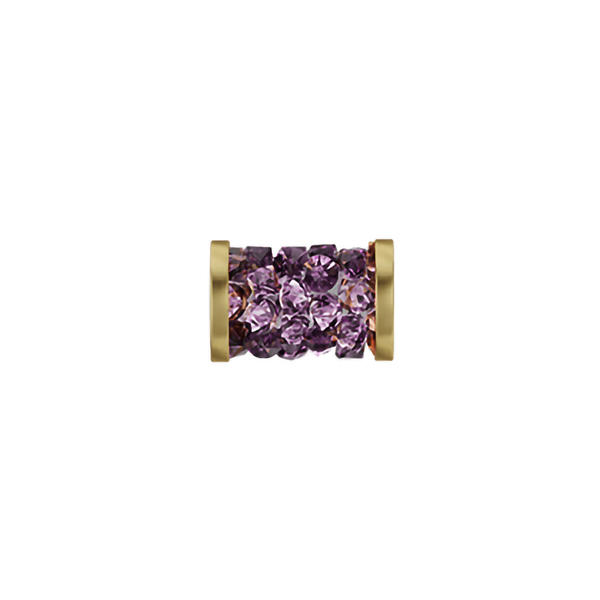 Swarovski Crystal Beads 5950 8 mm Amethyst GOLD