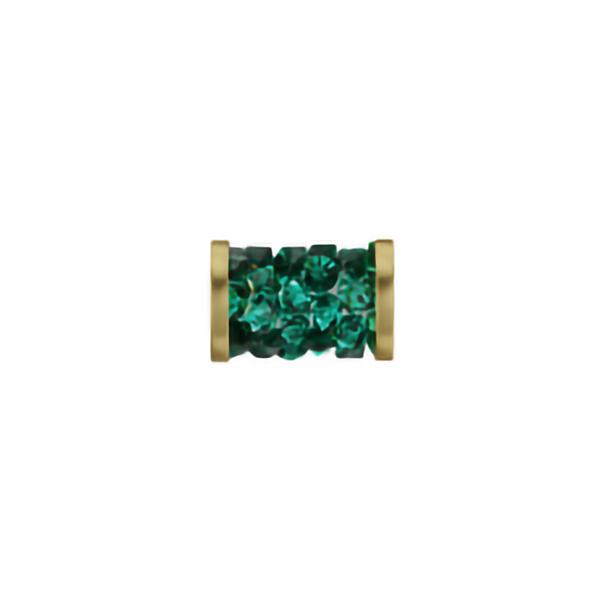 Swarovski Crystal Beads 5950 8 mm Emerald GOLD