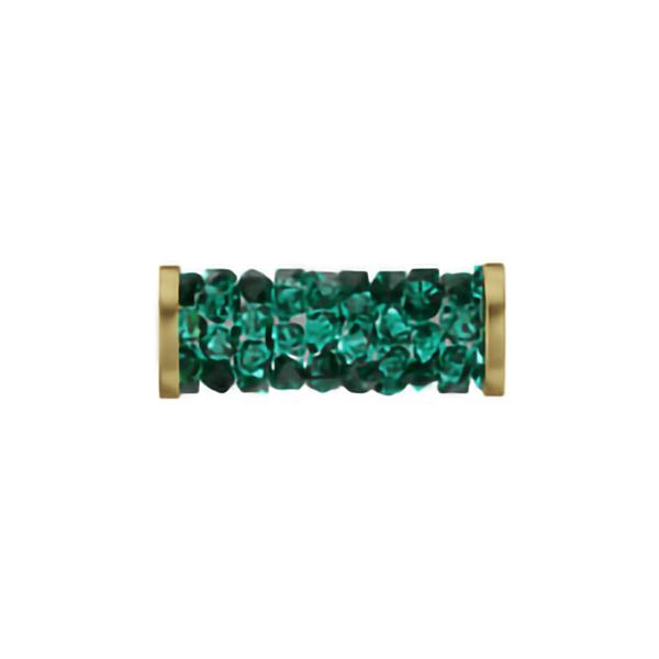 Swarovski Crystal Beads 5950 15 mm Emerald GOLD