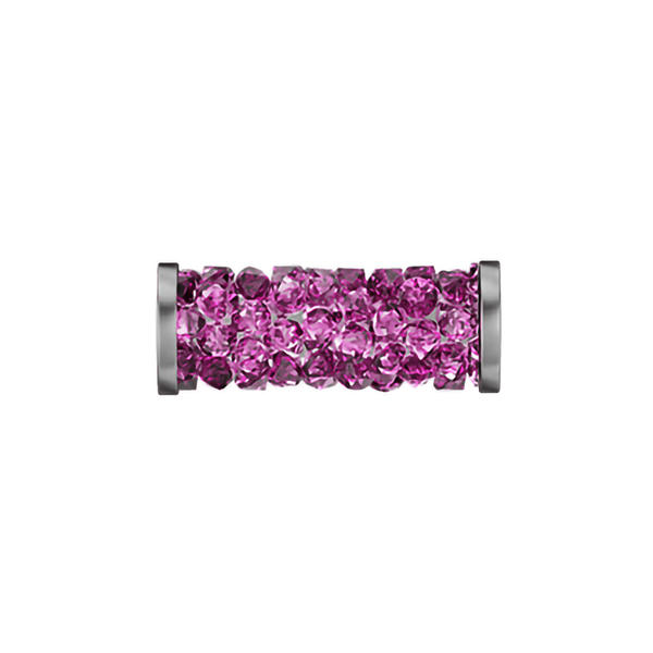 Swarovski Crystal Beads 5950 15 mm Fuchsia STEEL
