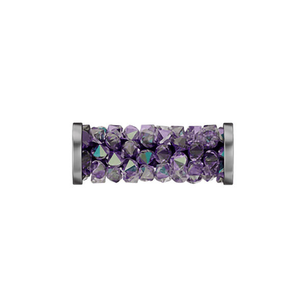 Swarovski Crystal Beads 5950 15 mm Light Amethyst Paradise Shine STEEL