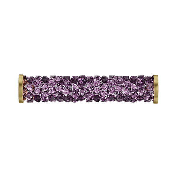 Swarovski Crystal Beads 5950 30 mm Amethyst GOLD