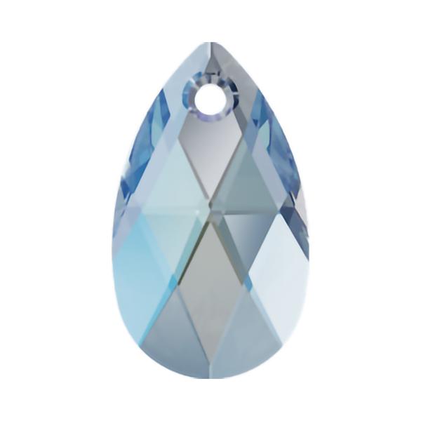 Swarovski Crystal Pendants 6106 28 mm Aquamarine Shimmer