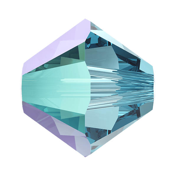 Swarovski Crystal Beads 5328 6 mm Aquamarine Shimmer