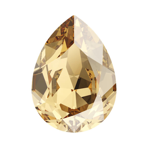 Swarovski Fancy Stones 4320 8 x 6 mm Crystal Golden Shadow