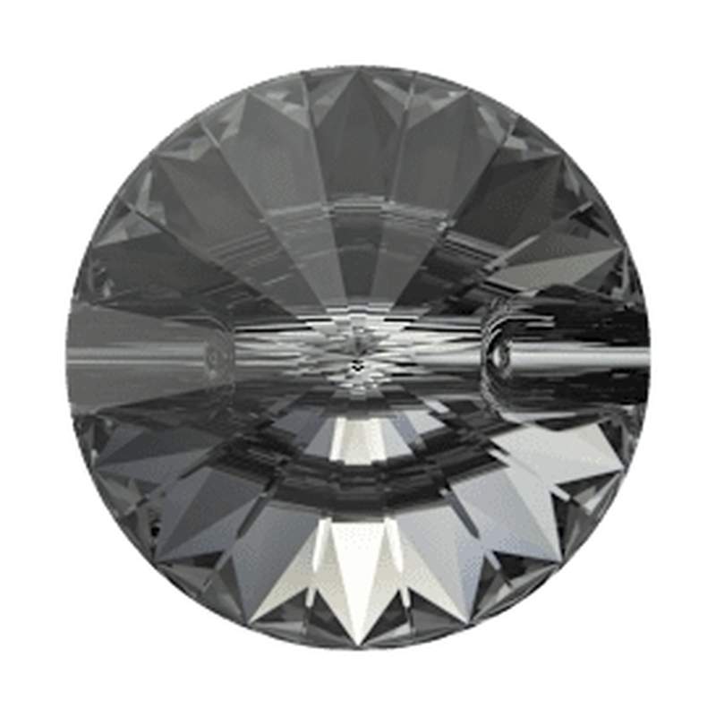 Swarovski Crystal Buttons 3015 16 mm Crystal Silver Night