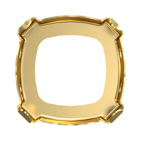 Swarovski Fancy Stone Settings 4483/S 8 mm Gold 3PH2O3